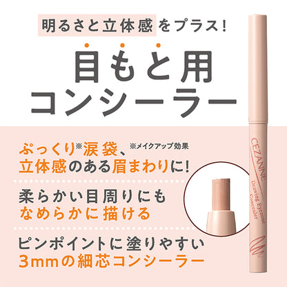 CEZANNE Eye Zone Concealer, 02 Natural Pink, 0.25g