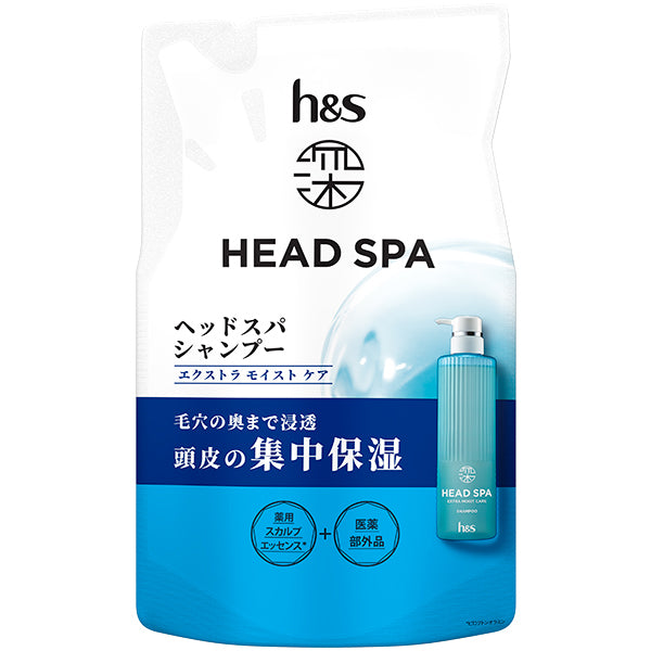 h&s Deep Head Spa Extra Moist Care Shampoo Refill, 350g