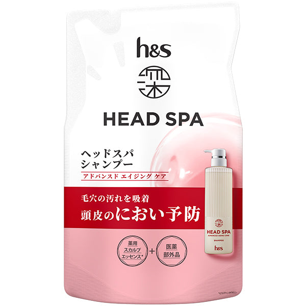h&s Deep Head Spa Advanced Aging Care Shampoo Refill, 350g