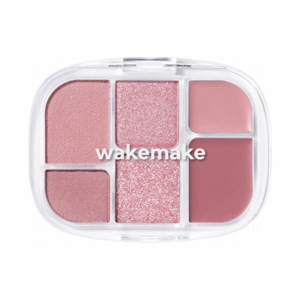WAKEMAKE Soft Sheer Multi Palette, 02, 6.4g, No powderiness! A composition of different textures