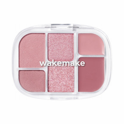 WAKEMAKE Soft Sheer Multi Palette, 02, 6.4g, No powderiness! A composition of different textures
