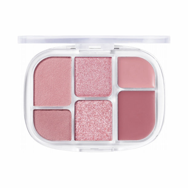 WAKEMAKE Soft Sheer Multi Palette, 02, 6.4g, No powderiness! A composition of different textures