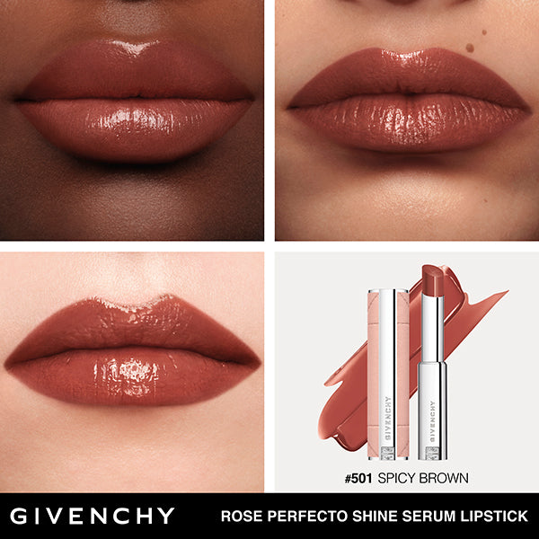 GIVENCHY Rose Perfect Shine Lipstick (No.501 Spicy Brown)