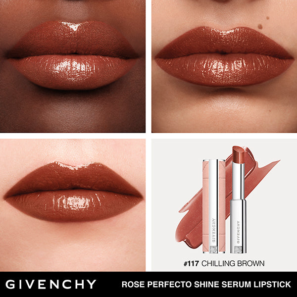 GIVENCHY Rose Perfect Shine Lipstick (No.117 Chilling Brown)