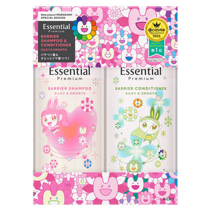 Essential Premium Barrier Silky & Smooth Pump Set (Takashi Murakami Design,Floral Luxe), 450ml, 450ml