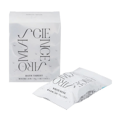 SCIENCE AROMA Bath Tablets (White Musk), 50g x 4