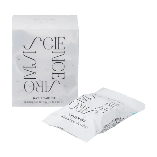 SCIENCE AROMA Bath Tablets (White Musk), 50g x 4