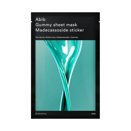 Abib Gummy Sheet Mask Madecassoside Sticker, 27ml x 3
