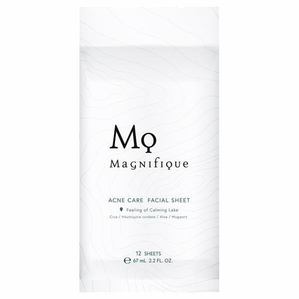 Magnifique Acne Care Facial Sheets (Floral Woody), 12 Pack
