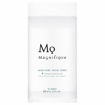 Magnifique Acne Care Facial Sheets (Floral Woody), 12 Pack