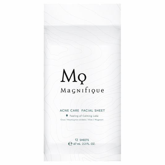 Magnifique Acne Care Facial Sheets (Floral Woody), 12 Pack