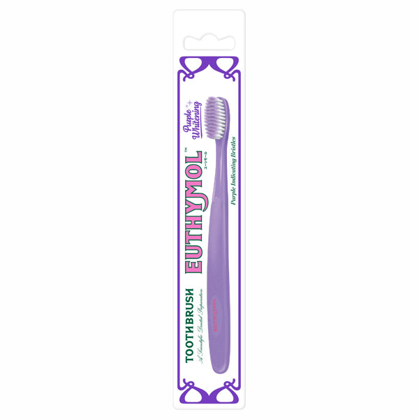 EUTHYMOL White Purple Toothbrush, 1 count