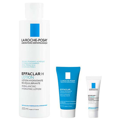 LA ROCHE-POSAY Effaclar Moisture Balance Lotion Kit, 200ml, 15ml, 3ml