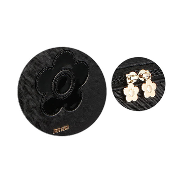 Mary Quant Saffiano Daisy Patch Vanity XL (Black)