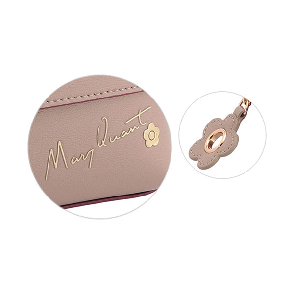 Mary Quant Flipside Daisy Square Tissue Case, Beige, H11 x W15.5 x D4cm