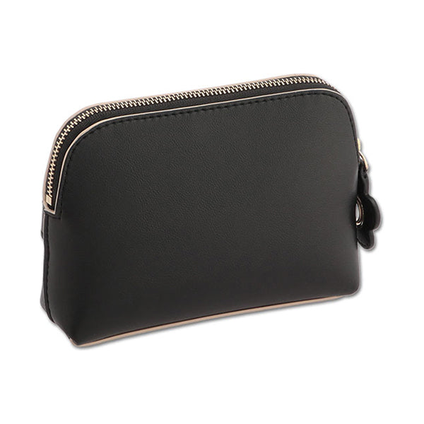 Mary Quant Flipside Daisy Square Tissue Case, Black, H11 x W15.5 x D4cm