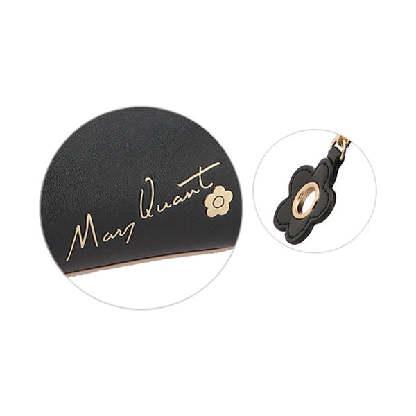 Mary Quant Flipside Daisy Square Pen Case (Black)