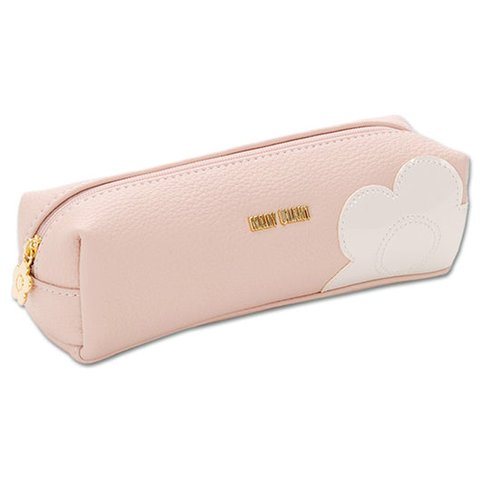 Mary Quant Shrink Daisy Patch Square Pen Case, Pink, H5 x W18.5 x D6cm