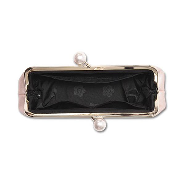 Mary Quant Emboss Daisy Pearl Gamaguchi Pen Case (Pearl Pink)