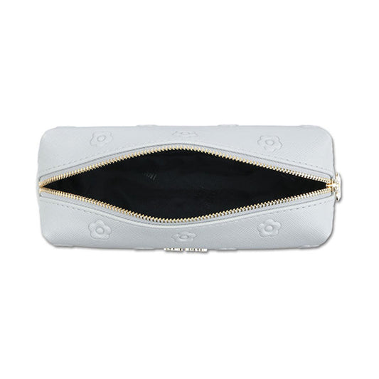 Mary Quant Simple Emboss Daisy Square Pen Case (Light Blue)