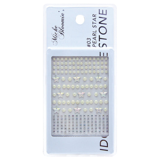 Mish Bloomin' Idol Jewel Eyestone, 03 Pearl Star, 194 pieces