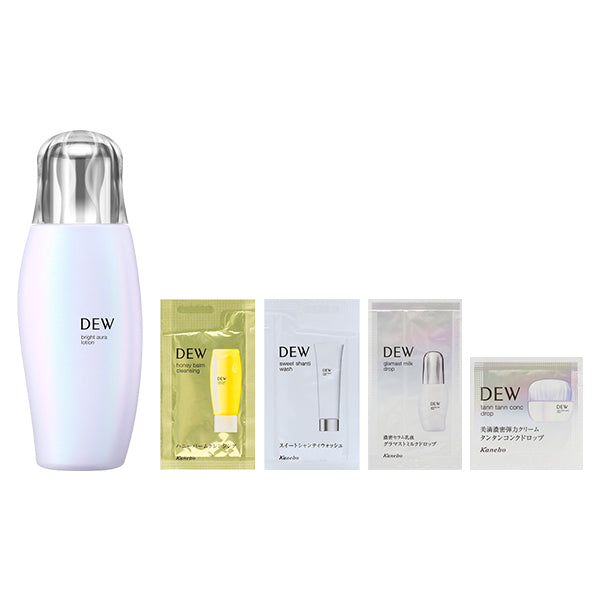 Bright Aura Lotion Set, 170ml, 0.7ml, 0.5g, 2g, 3g