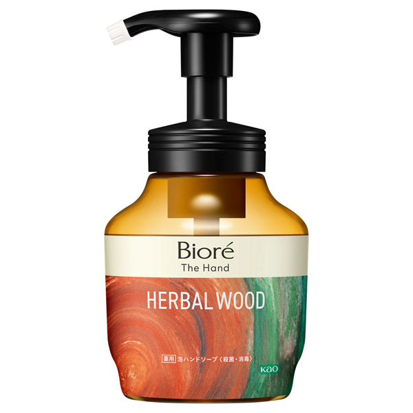 Biore The Hand Foaming Hand Soap, Pump, 280ml, Deep and warm herbal wood scent