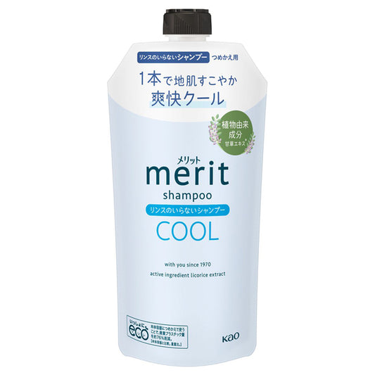 merit 2-in-1 Shampoo Cool Refill (Refresh Mint), 320ml