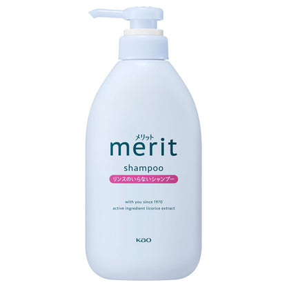 merit No-rinse shampoo, Pump, 450ml, Gentle natural floral scent