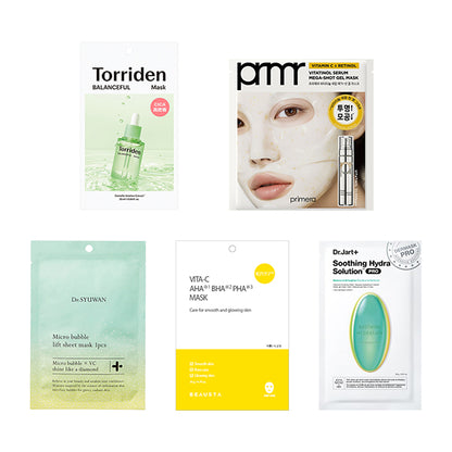Beauty Advisor Recommended Sheet Mask Assortment, 34g