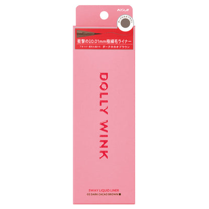 Dolly Wink 5WAY Liquid Liner, 02 Dark Cocoa Brown, 0.63ml