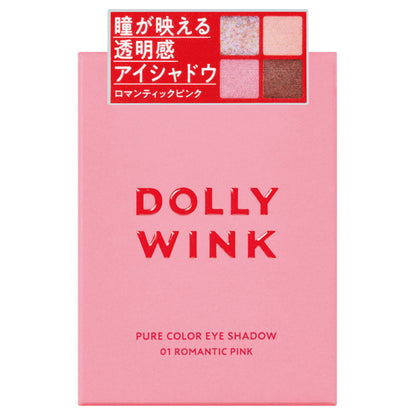 Dolly Wink Pure Color Eyeshadow, 01 Romantic Pink, 3.5g