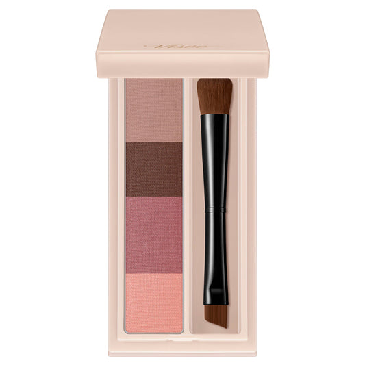 VISEE Fluff Design Eyebrow Powder, BR-4 Pink Brown, 3.4g, Fragrance-free