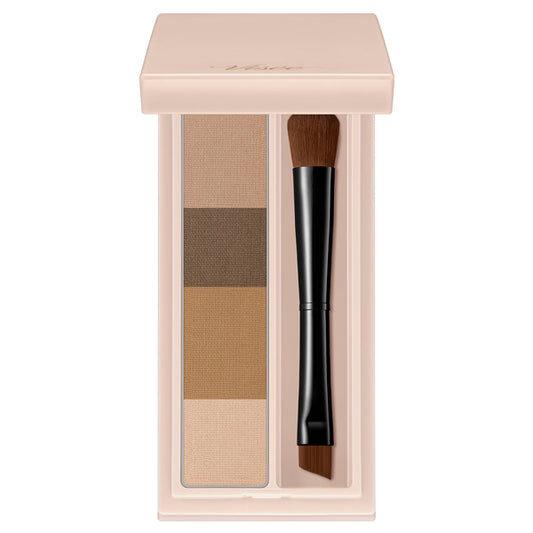 VISEE Fluff Design Eyebrow Powder, BR-1 Light Brown, 3.4g, Fragrance-free