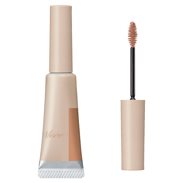 VISEE Fluff Design Eyebrow Color, BR-1 Apricot Beige, 7g, Fragrance-free