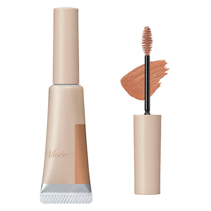 VISEE Fluff Design Eyebrow Color, BR-1 Apricot Beige, 7g, Fragrance-free