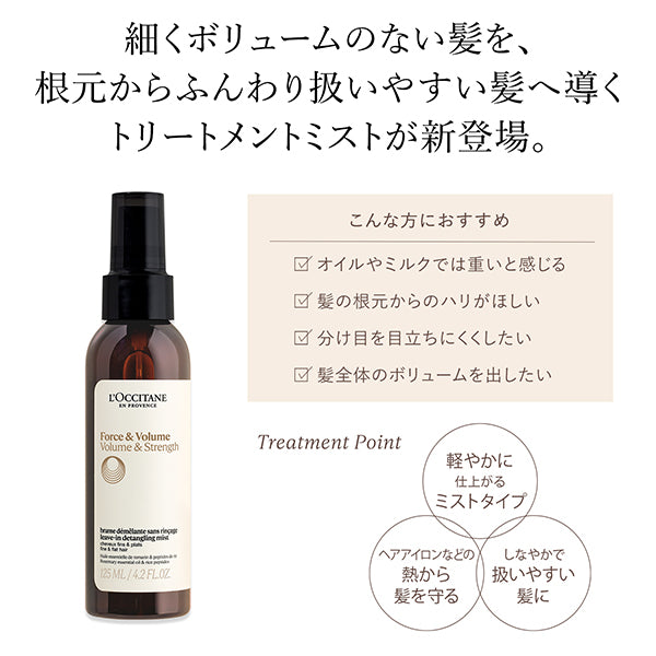 LOCCITANE Volume & Strength Boost Hair Treatment Mist, 125ml