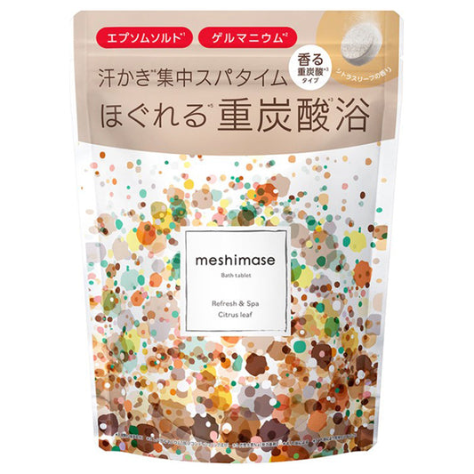 ROSETTE meshimase Bath Tablet Spa, 3 servings, Citrus Leaf