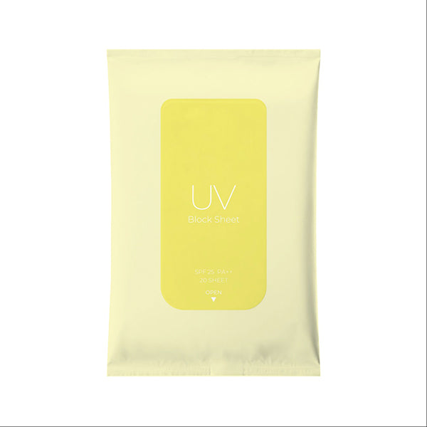 ZERO HOLE UV Block Sheet, SPF25,, Cool Type, 20pcs