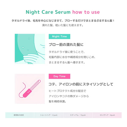 ulumee Moist Protein Night Care Serum, 150g, Peach & Jasmine Musk