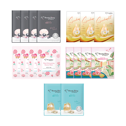 Moisturizing Aging Floral Set, 23ml x 17 sheets