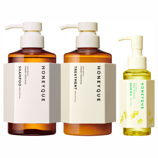 Hanique Deep Repair Oil Set, 450ml, 450ml, 100ml