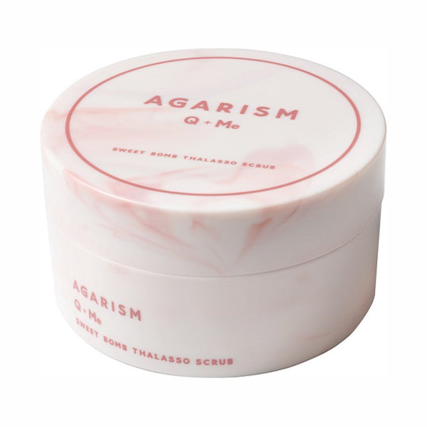 Q+Me Sweet Bomb Thalasso Scrub, 180g, Peony Bouquet Scent