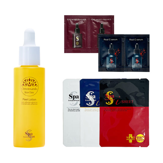 Peel lotion set, 45ml,  1 packet,  1 packet,  1 packet,  2 packets,  2 packets