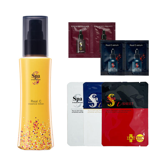 Real C Essence Lotion Set, 100ml,  1 packet,  1 packet,  1 packet,  2 packets,  2 packets