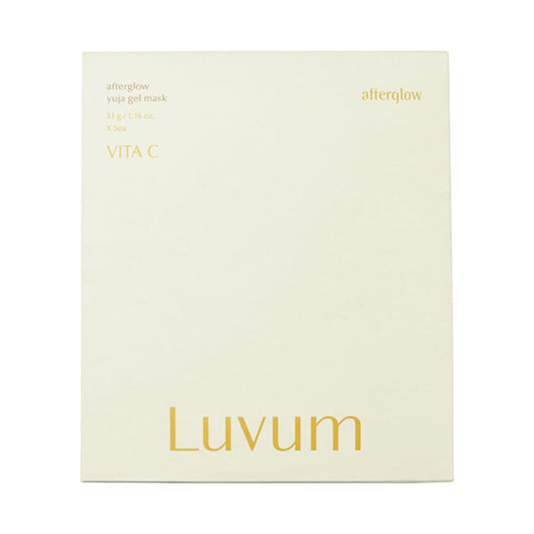 LUVUM Afterglow Yuja Gel Mask, 5 Pack