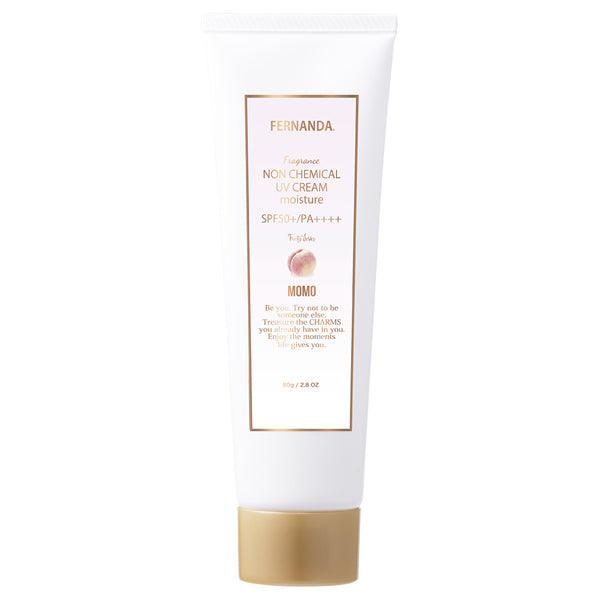 FERNANDA Fragrance Non-Chemical UV Cream (SPF50 ) , 80g (Peach)