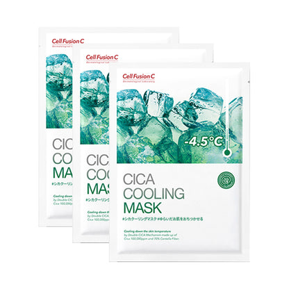 Cell Fusion C Cica Cooling Mask, 3 sheets