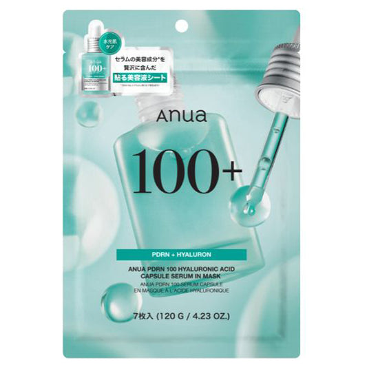Anua PDRN100 Hyaluronic Acid Serum Mask, 7 sheets