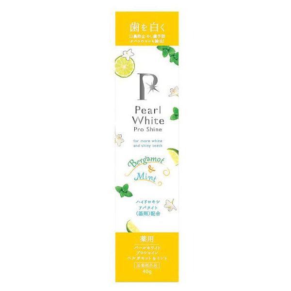 PearlWhite Medicated ProShine, 40g (Bergamot & Mint)